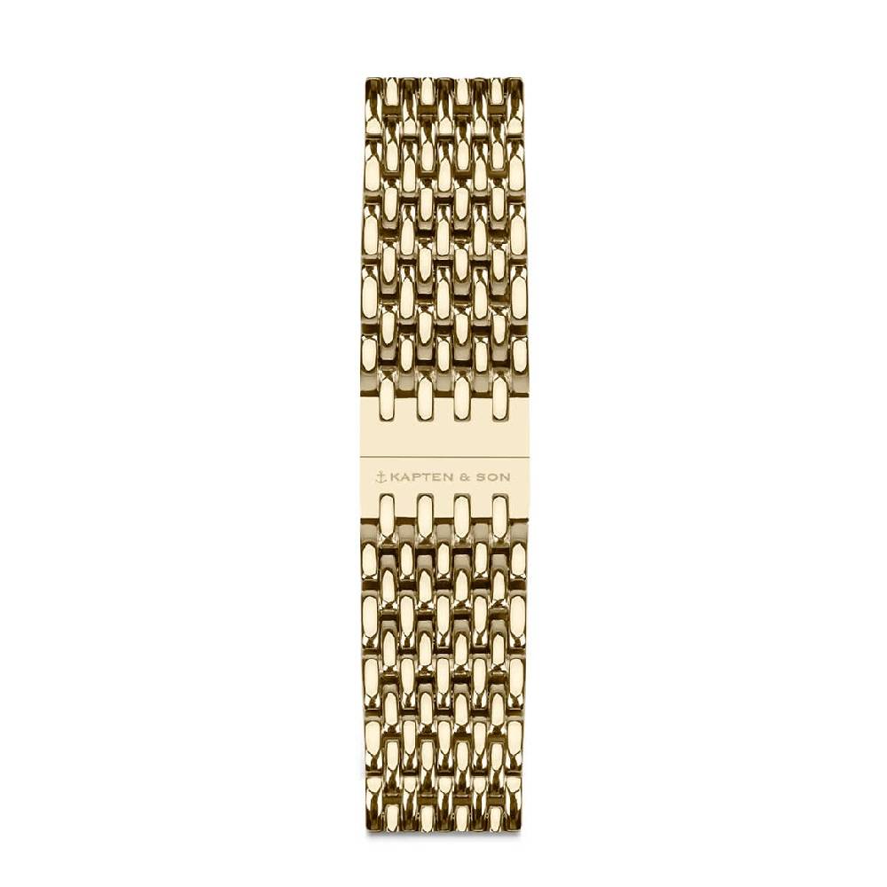 Kpten & Son Woven Steel Strap Light Gold