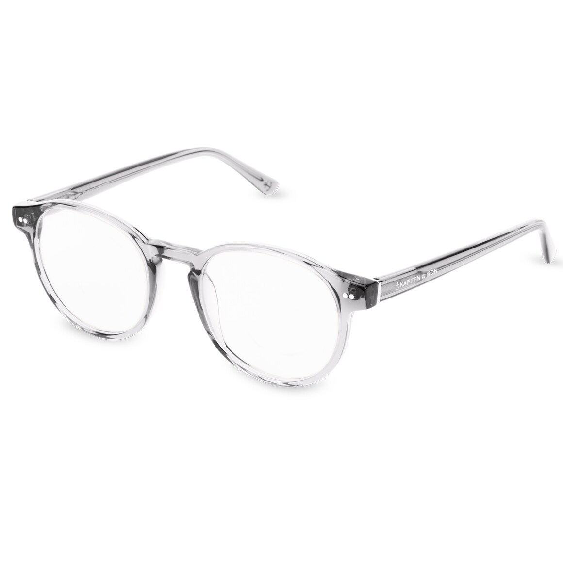 Kpten & Son Marais Small Transparent Grey mit Sehstärke
