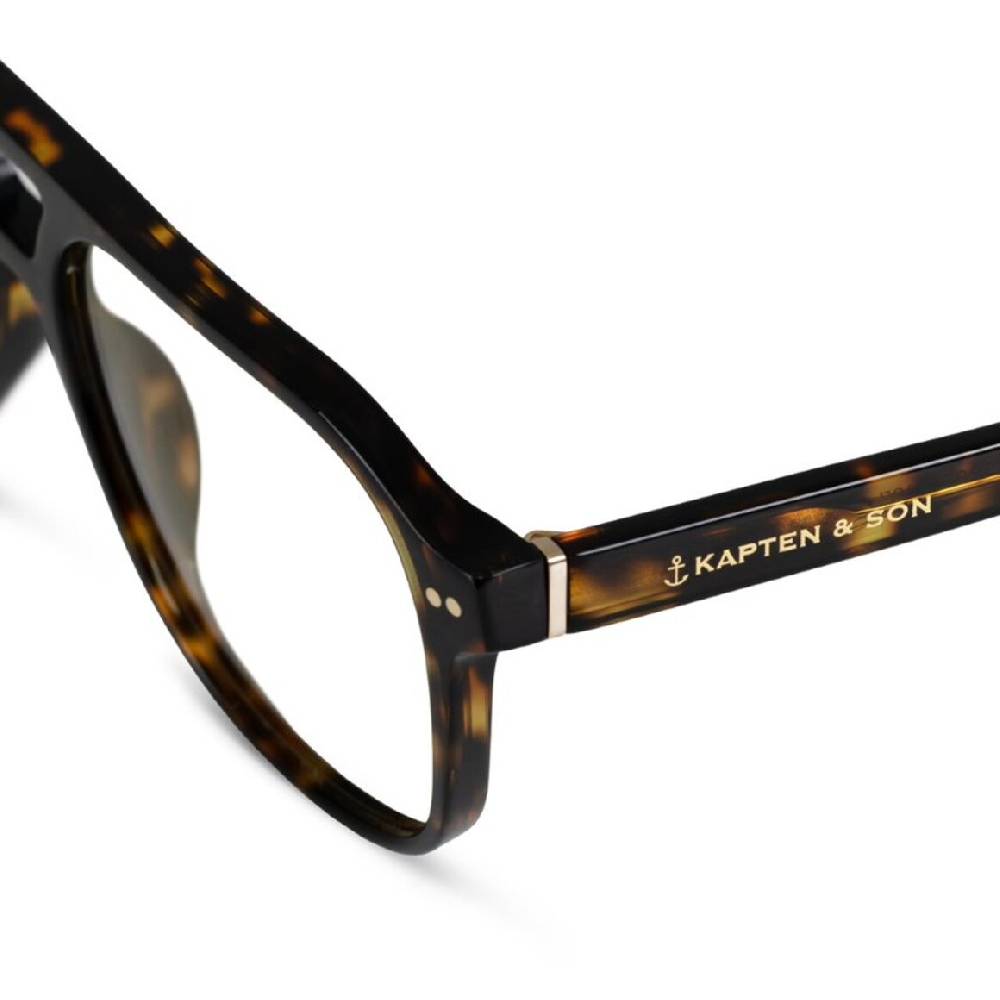 Kpten & Son Zurich Oversize Dark Tortoise mit Sehstärke Im Verkauf