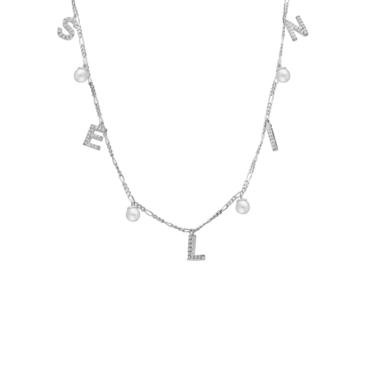 Kardelen CHOCKER NAMENSKETTE MIT PERLE - 925 SILBER Bis zu 50% Rabatt