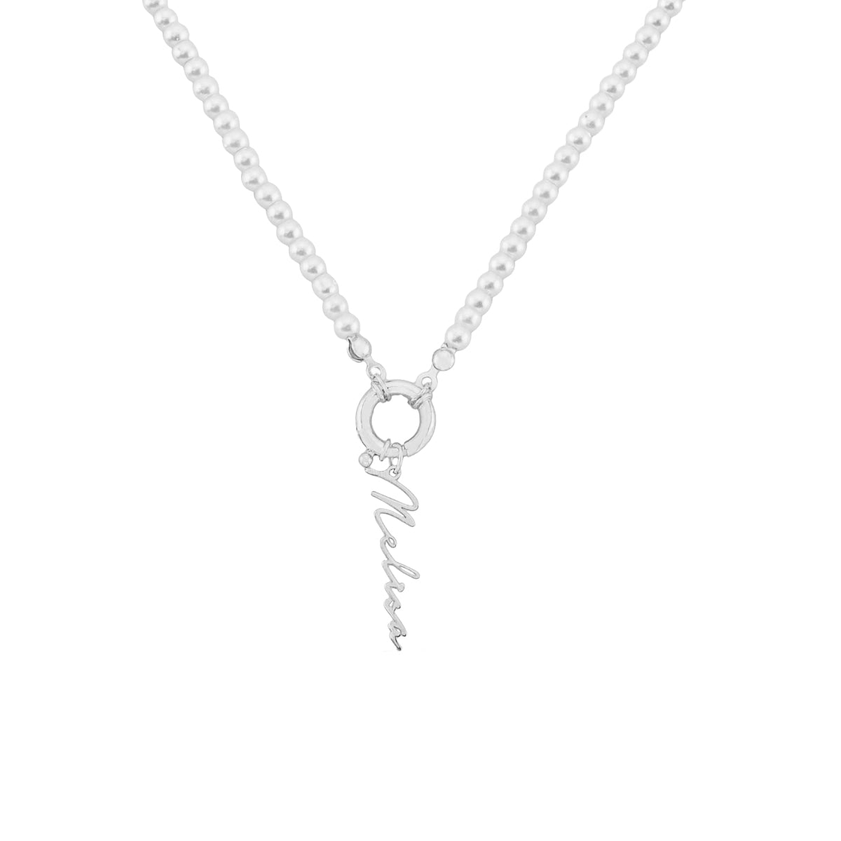 Kardelen Pearl Chain Signatur Namenskette - 925 SILBER Nur für heute