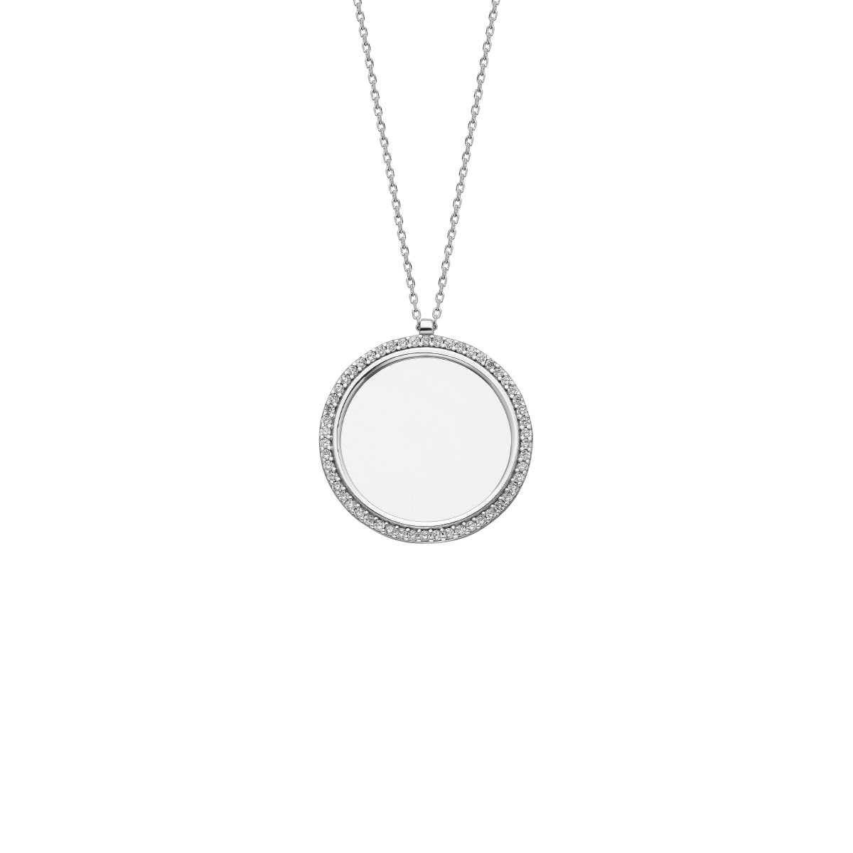 Kardelen Zirkonia Plättchen Gravurkette - 925 SILBER Clearance-Verkauf