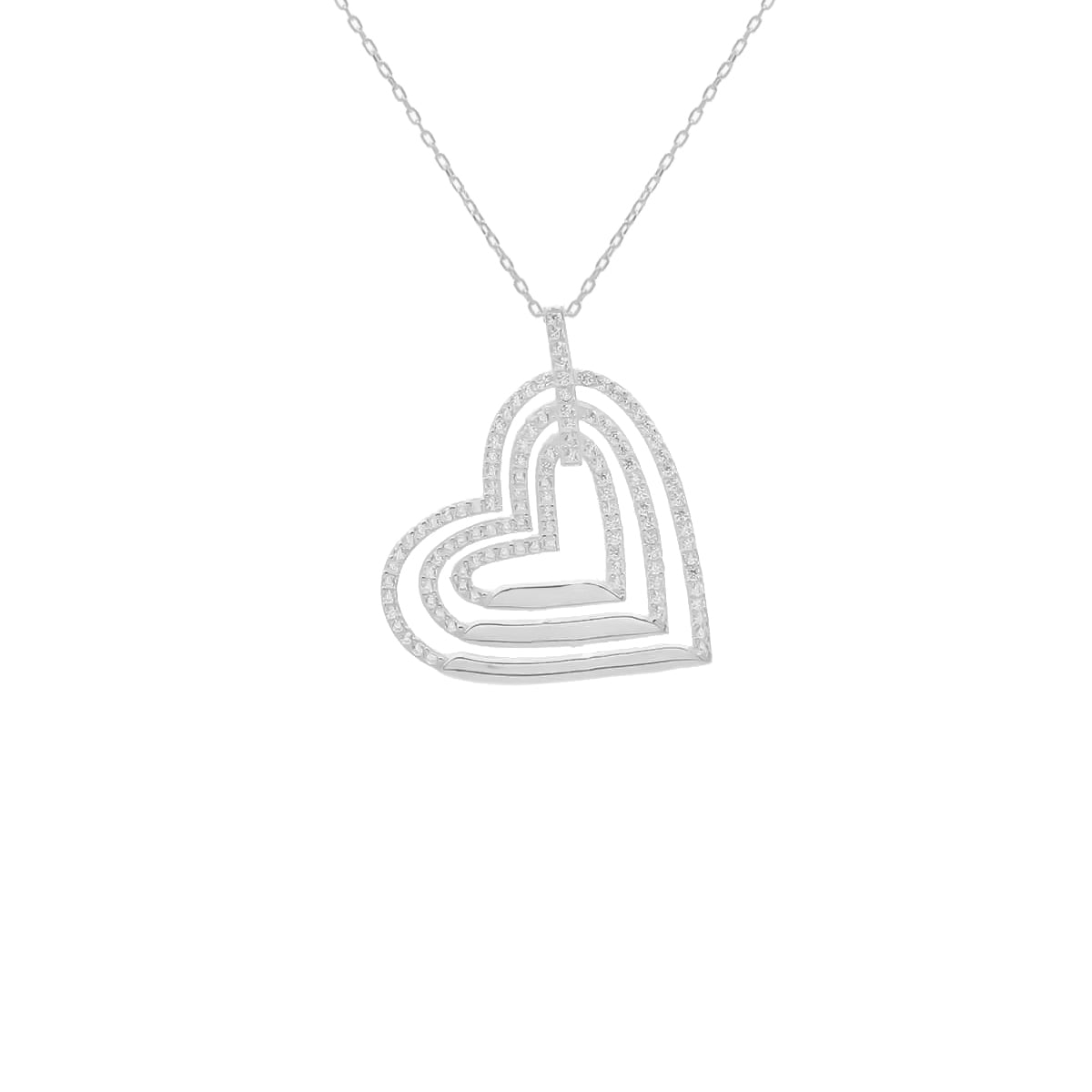 Kardelen Herz 3er Gravur Kette - 925 SILBER Outlet
