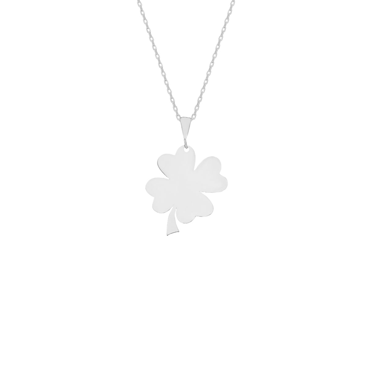 Kardelen Glücksblatt Gravurkette - 925 SILBER im Angebot
