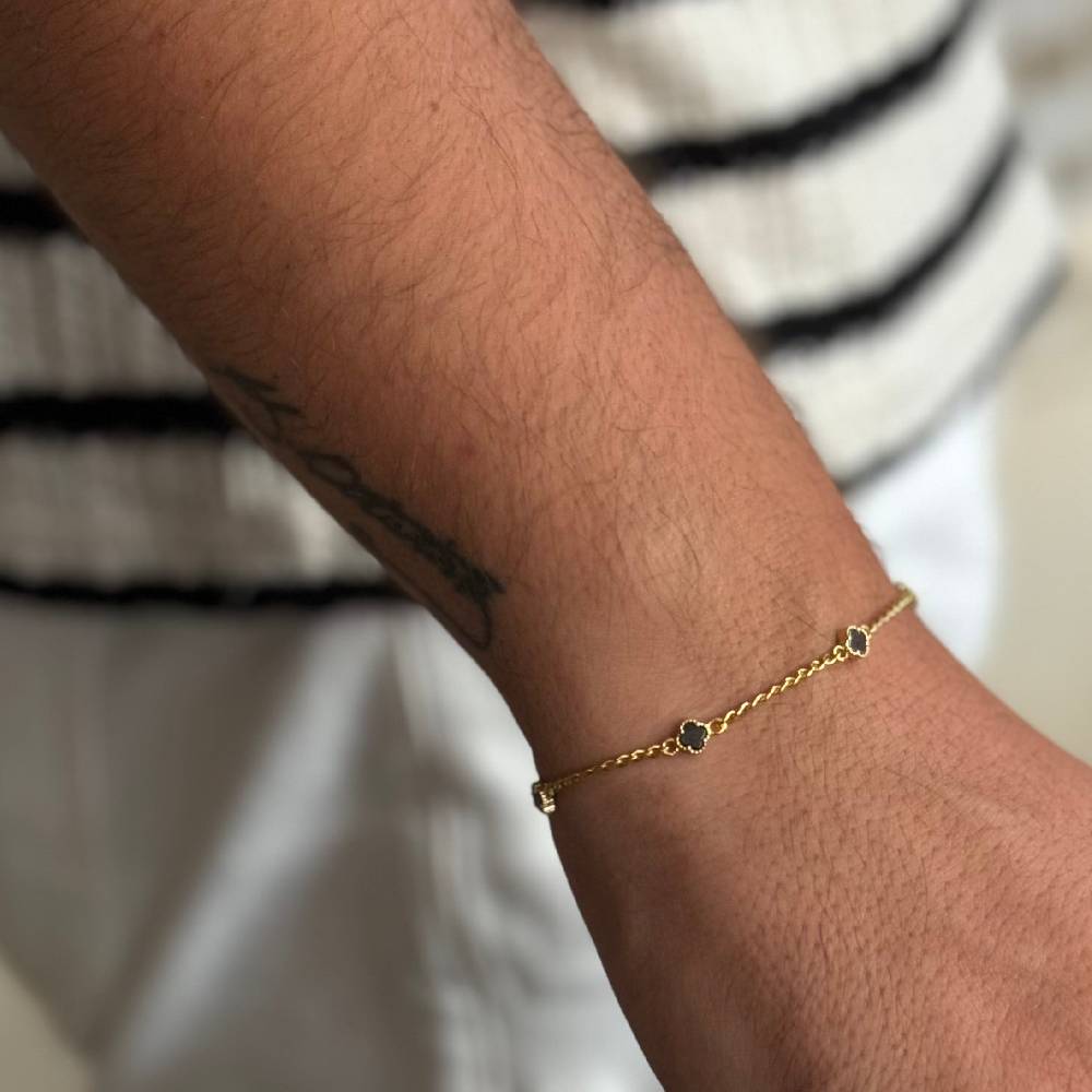 Kardelen MINIMAL KLEE GOURMET ARMKETTE - 925 SILBER Fabrikverkauf
