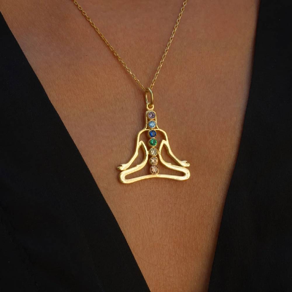 Kardelen CHAKRA NECKLACE - 925 SILBER Meist gekauft