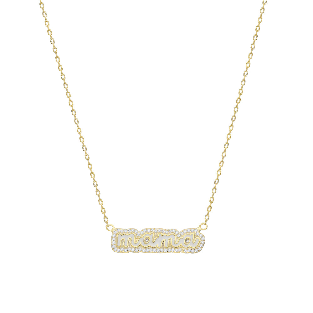 Kardelen Colorfull Precious Name Necklace - 925 SILBER Limitierter Zeitrabatt