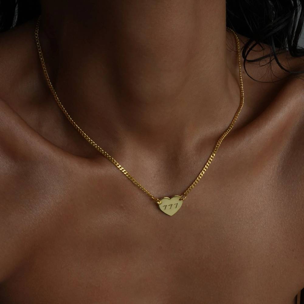 Kardelen CUBAN HEART NECKLACE - 925 SILBER Fabrikpreis