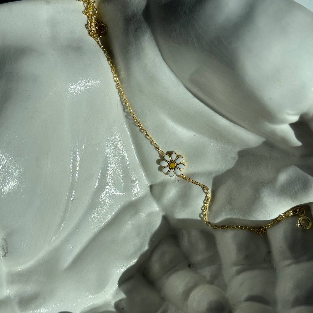 Kardelen MINIMAL DAISY ARMKETTE - 925 SILBER Saisonschlussverkauf