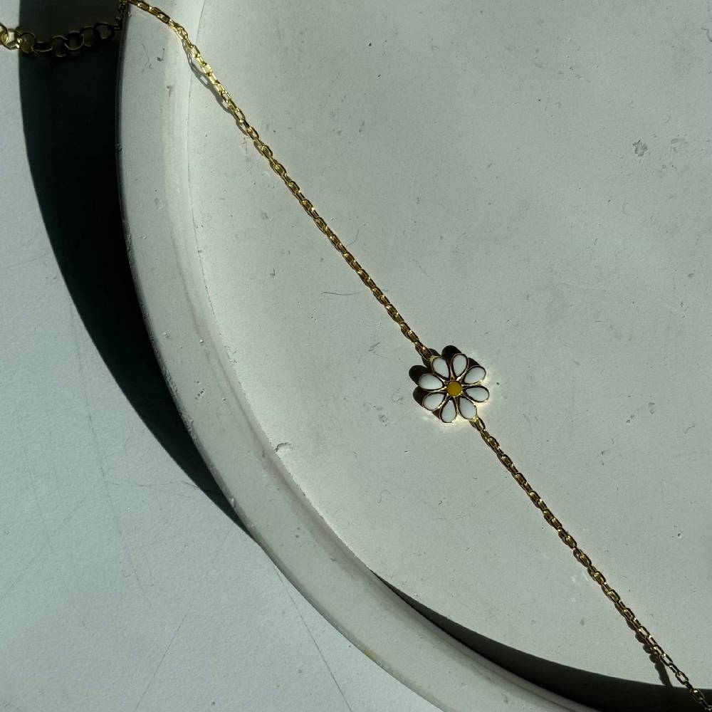 Kardelen MINIMAL DAISY ARMKETTE - 925 SILBER Saisonschlussverkauf