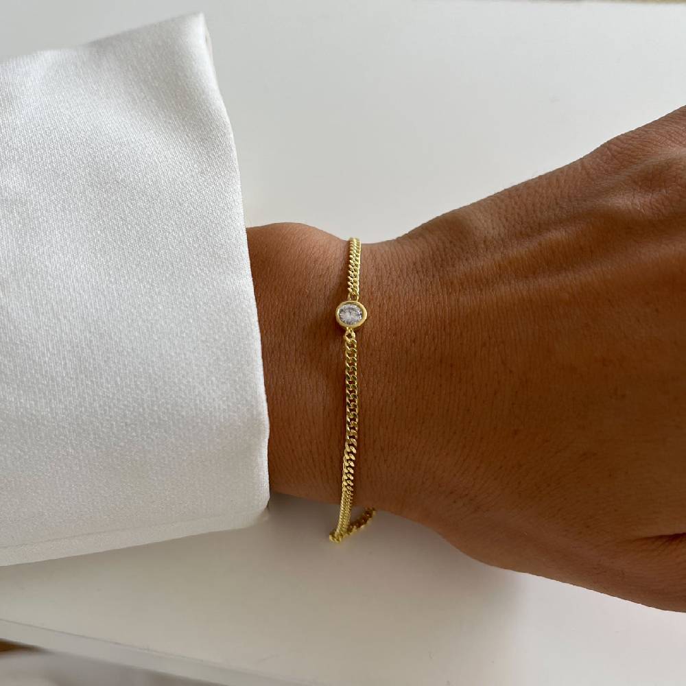 Kardelen Solitaire Armkette - 925 SILBER Online Outlet