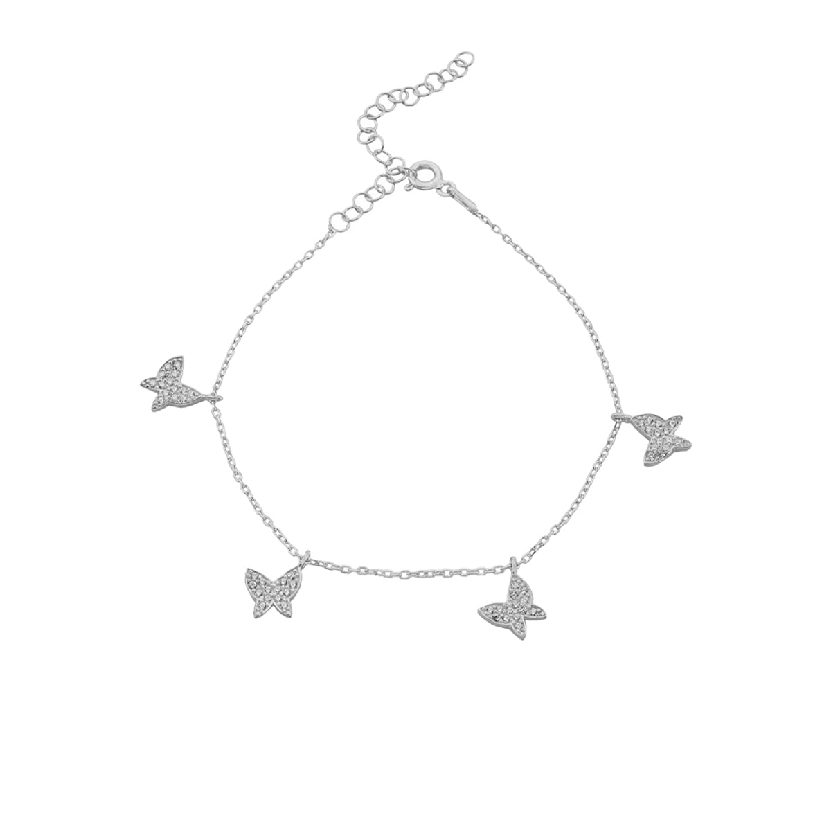 Kardelen Butterfly Armkette - 925 SILBER Blitzangebot