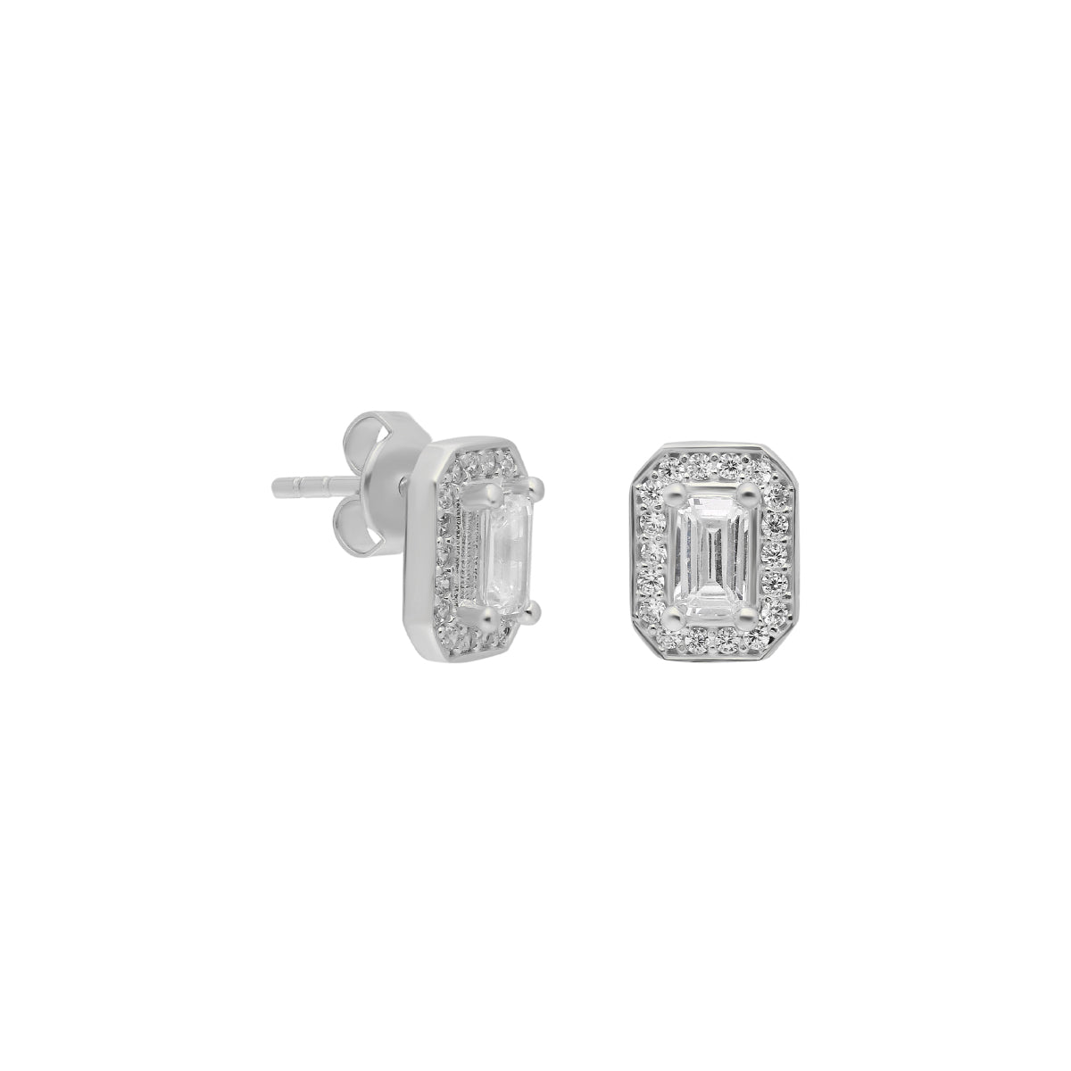 Kardelen Baguette Ohrring - 925 SILBER Bestseller