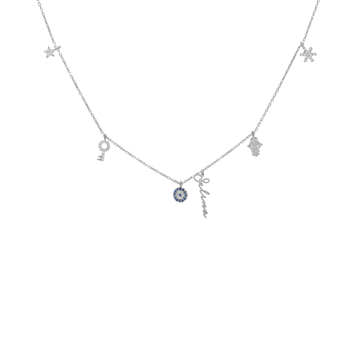 Kardelen Charm Signatur Halskette - 925 SILBER Tägliche Deals