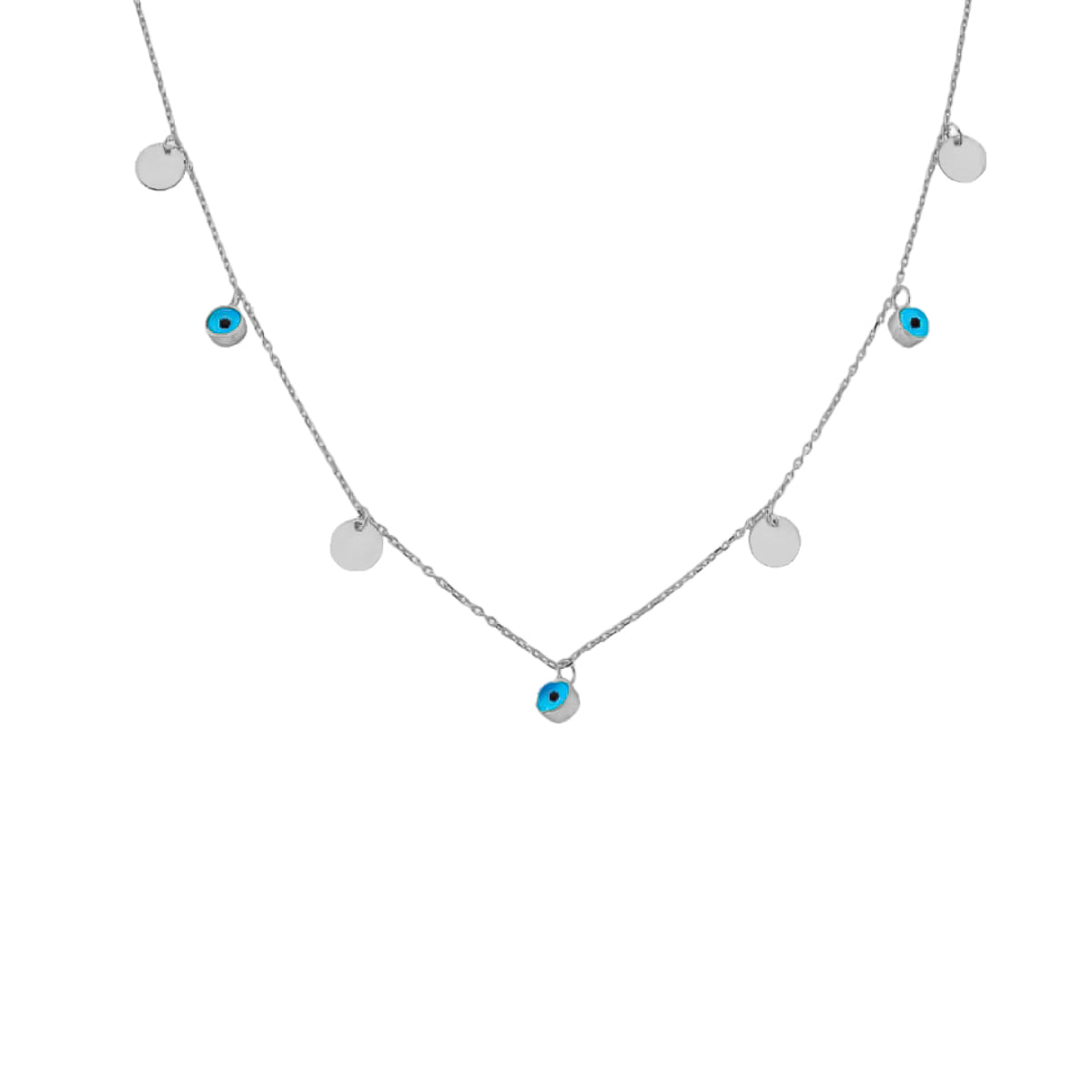 Kardelen Nazar Plättchen Kette - 925 SILBER Bis zu 60% Rabatt