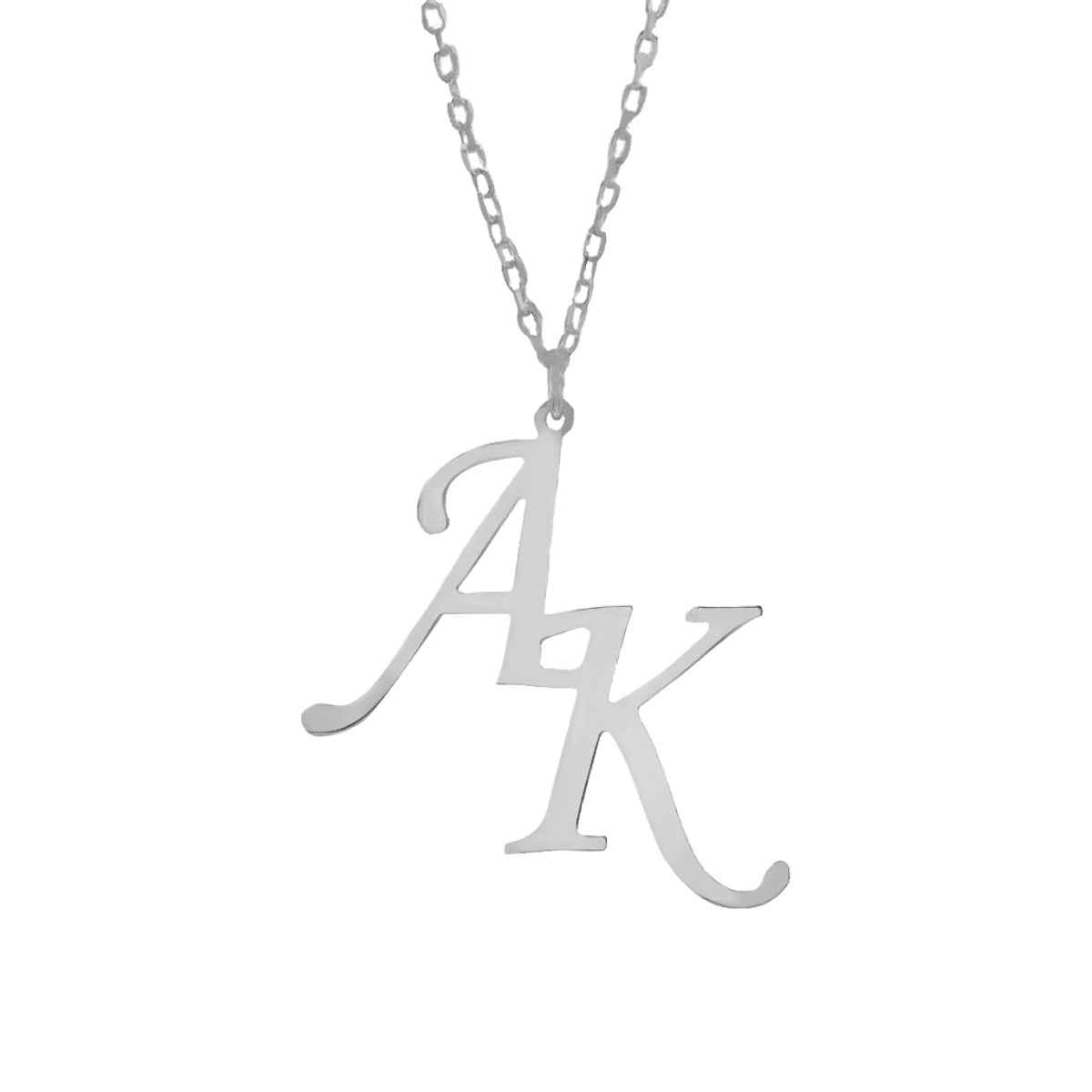 Kardelen 2er Buchstabenkette - 925 SILBER zollfrei