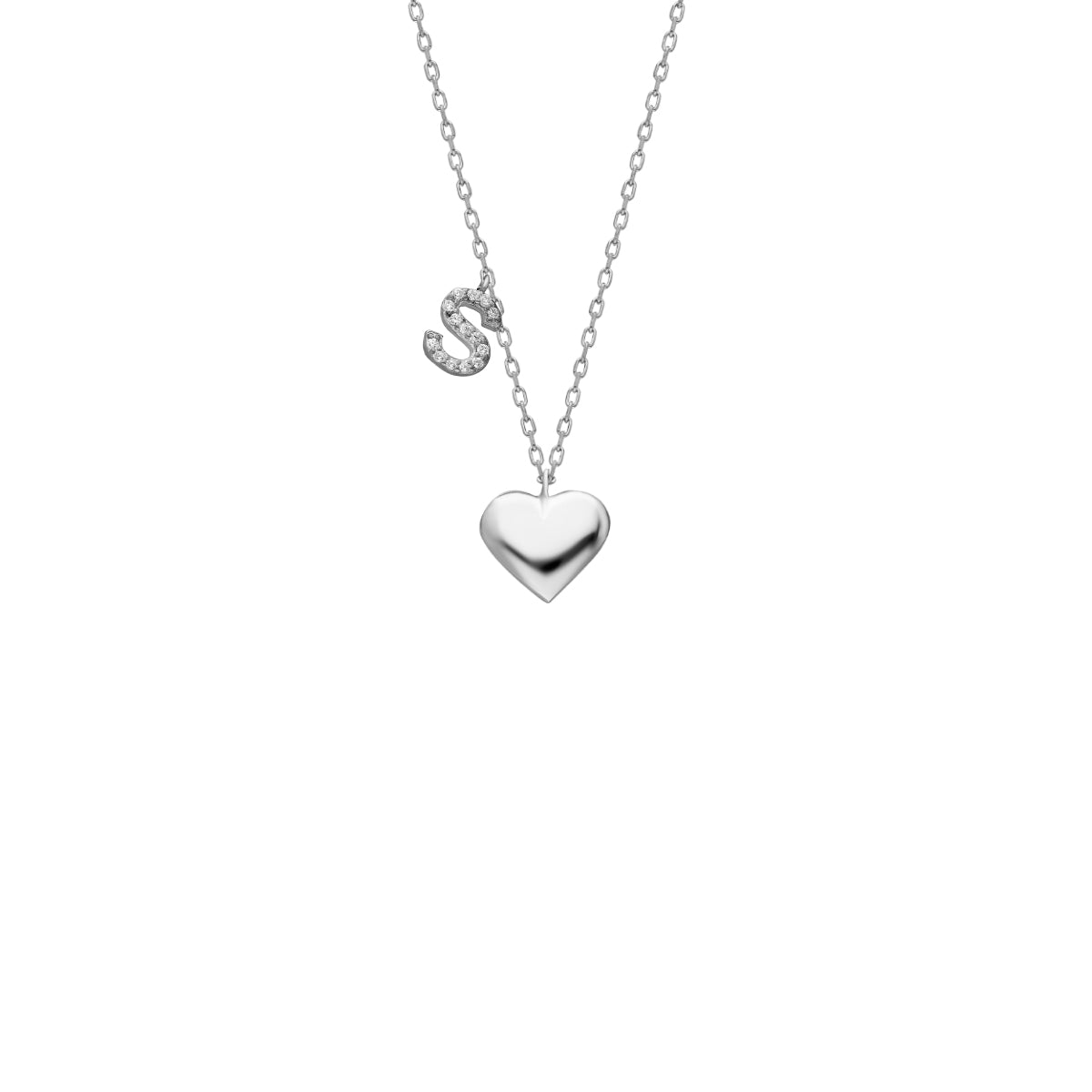 Kardelen Herz Kette mit Wunschbuchstabe - 925 SILBER im Angebot