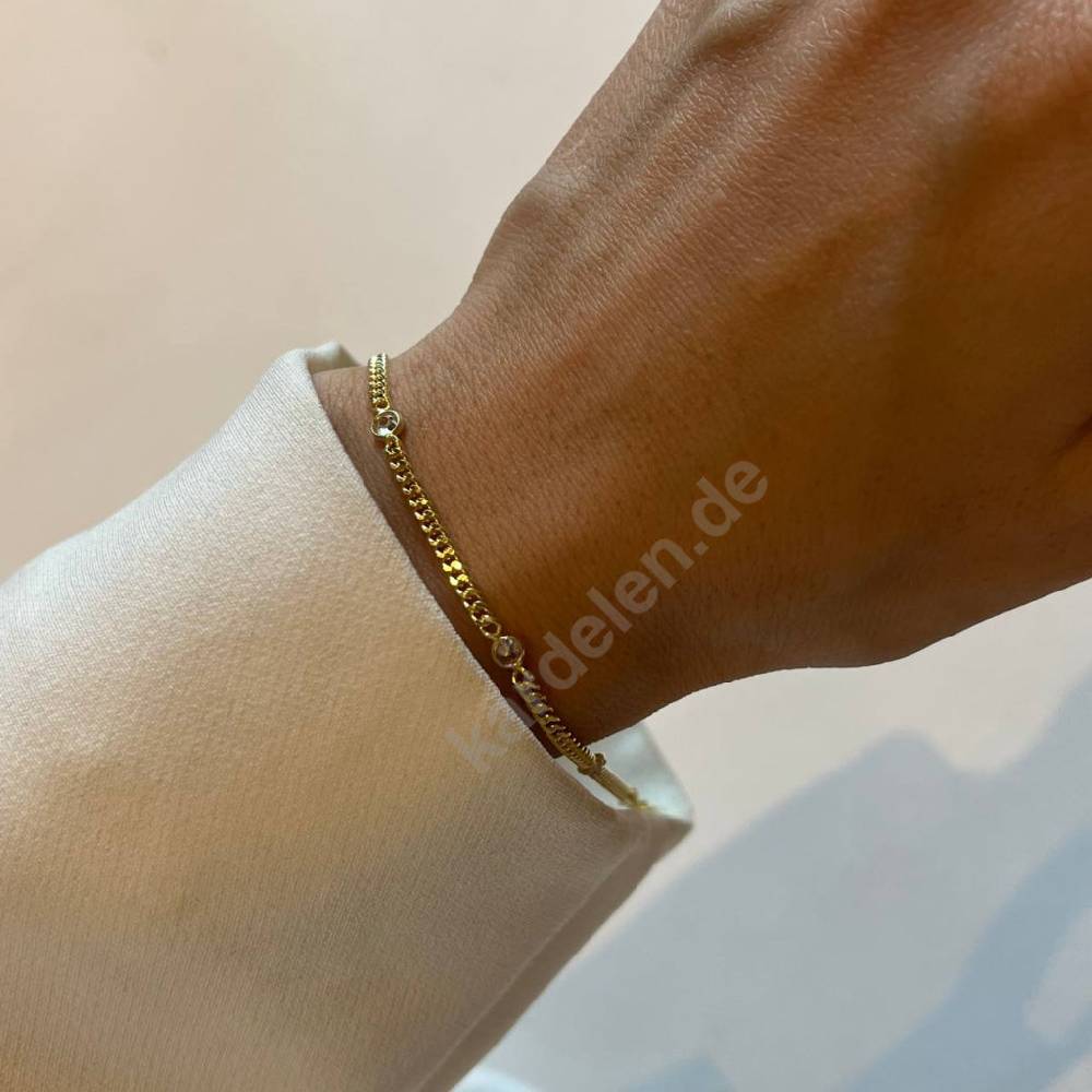 Kardelen 5 STEIN ARMKETTE - 925 SILBER Limitierter Zeitrabatt
