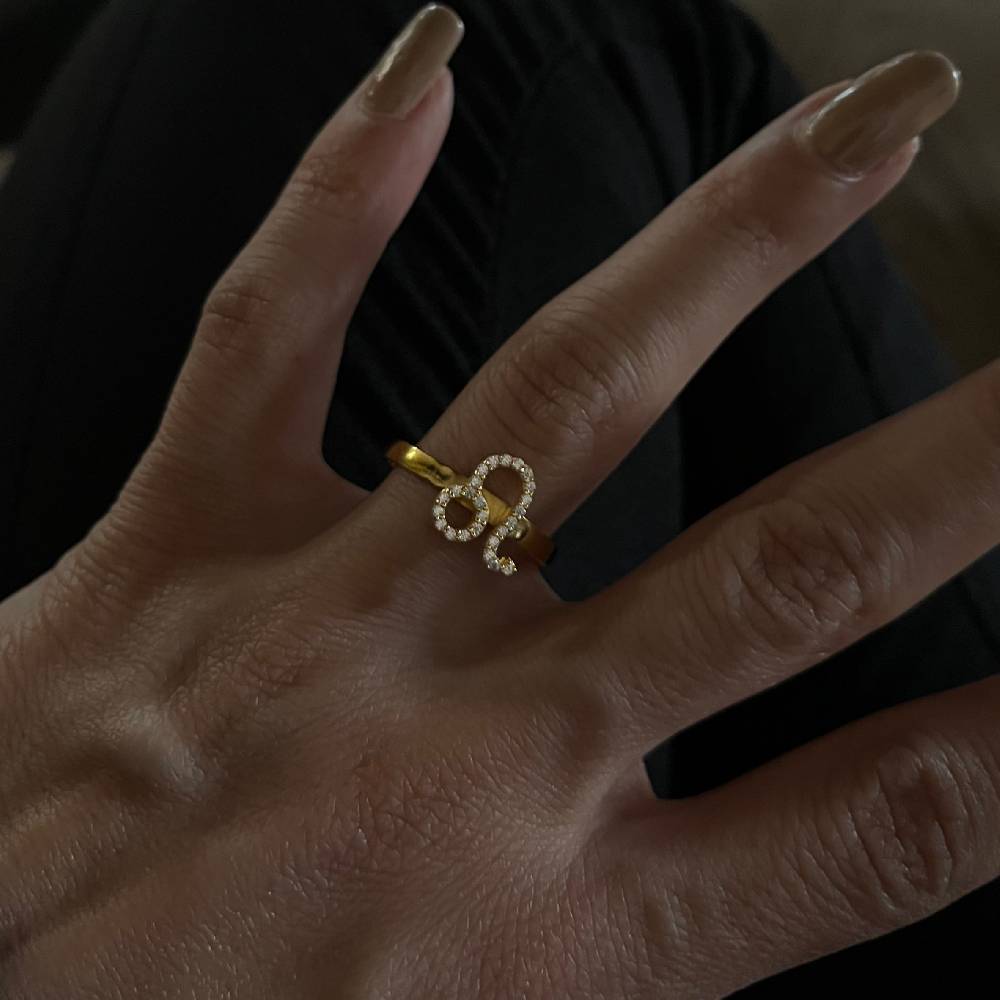 Kardelen Sternzeichen Ring - 925 SILBER Neueste Stile