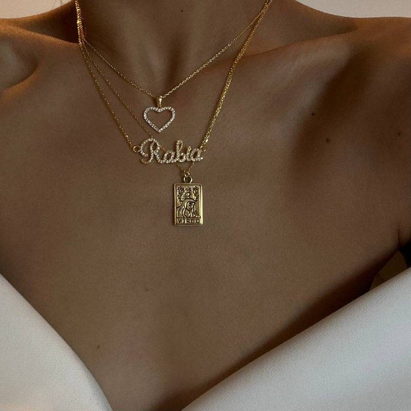 Kardelen Full Zirkonia Herz Kette - 925 SILBER Rabatte dieses Monats