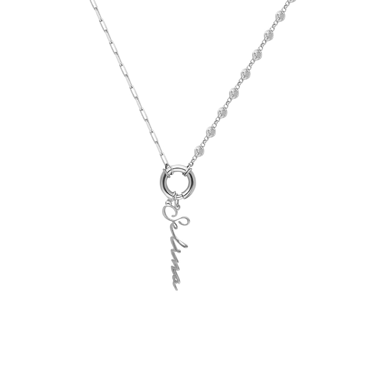 Kardelen Chain Design Diamond Halskette Basic Signatur - 925 SILBER Limitierter Zeitrabatt