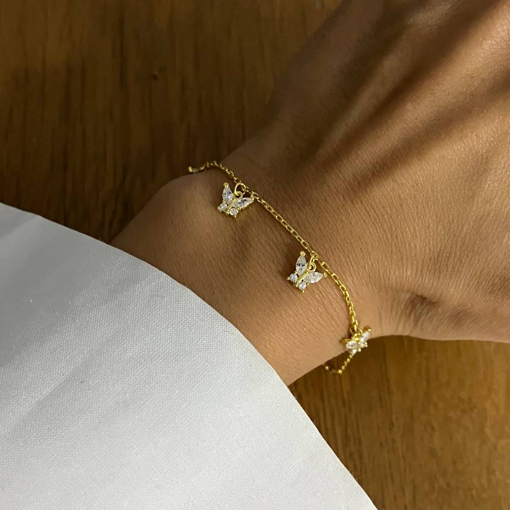 Kardelen Mini Butterfly Armband - 925 SILBER Exklusivangebot