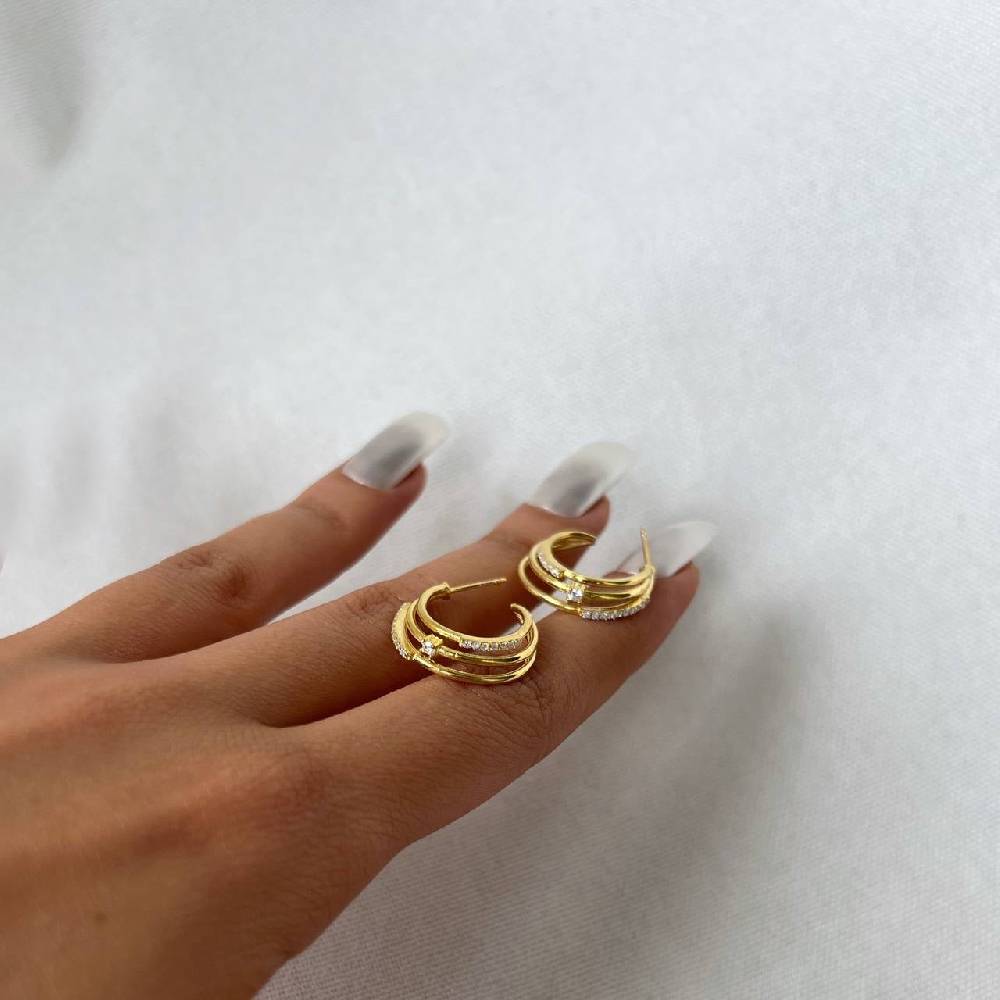Kardelen Trois Rayons Ohrring - 925 SILBER Vatertagsangebot
