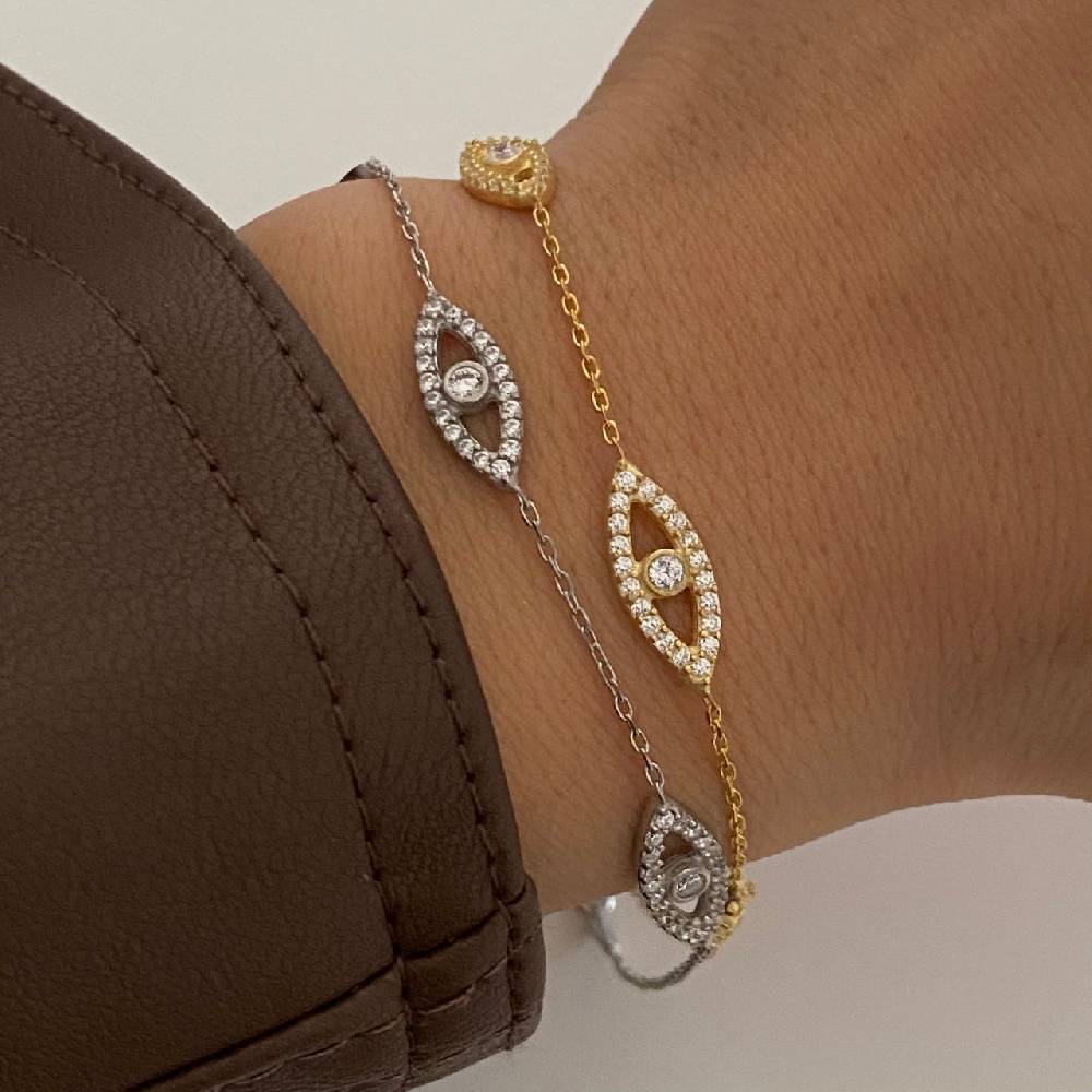 Kardelen Eyez Armkette - 925 SILBER Tägliche Deals