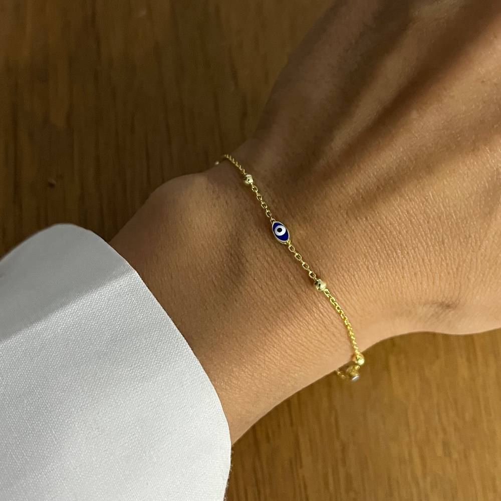 Kardelen Mini Nazar Armband - 925 SILBER Bis zu 65% Rabatt