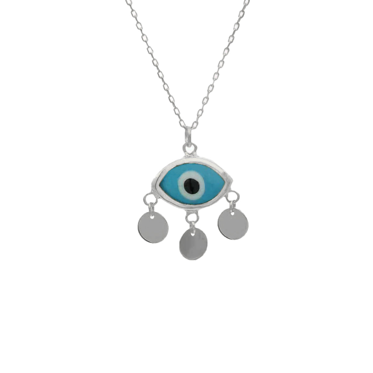 Kardelen Firuze Dark Blue Eyes Necklace - 925 SILBER Sonderangebot der Fabrik