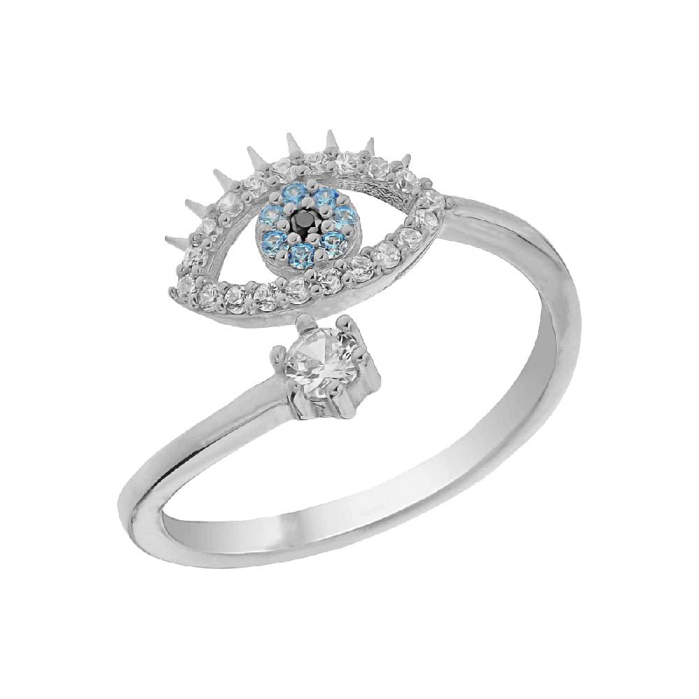 Kardelen Nazar Eye Stone Ring - 925 SILBER 50% Rabatt mit kostenlosem Versand