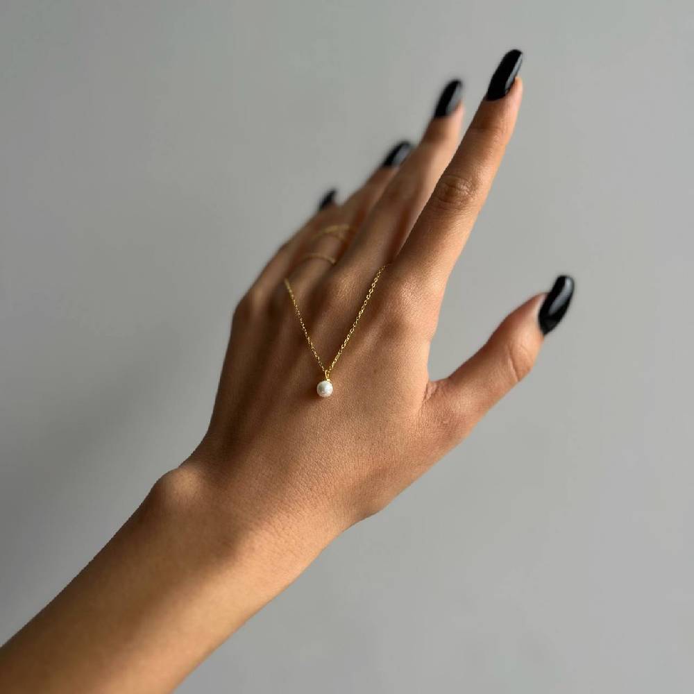Kardelen Mini Pearl Halskette - 925 SILBER Online Shopping