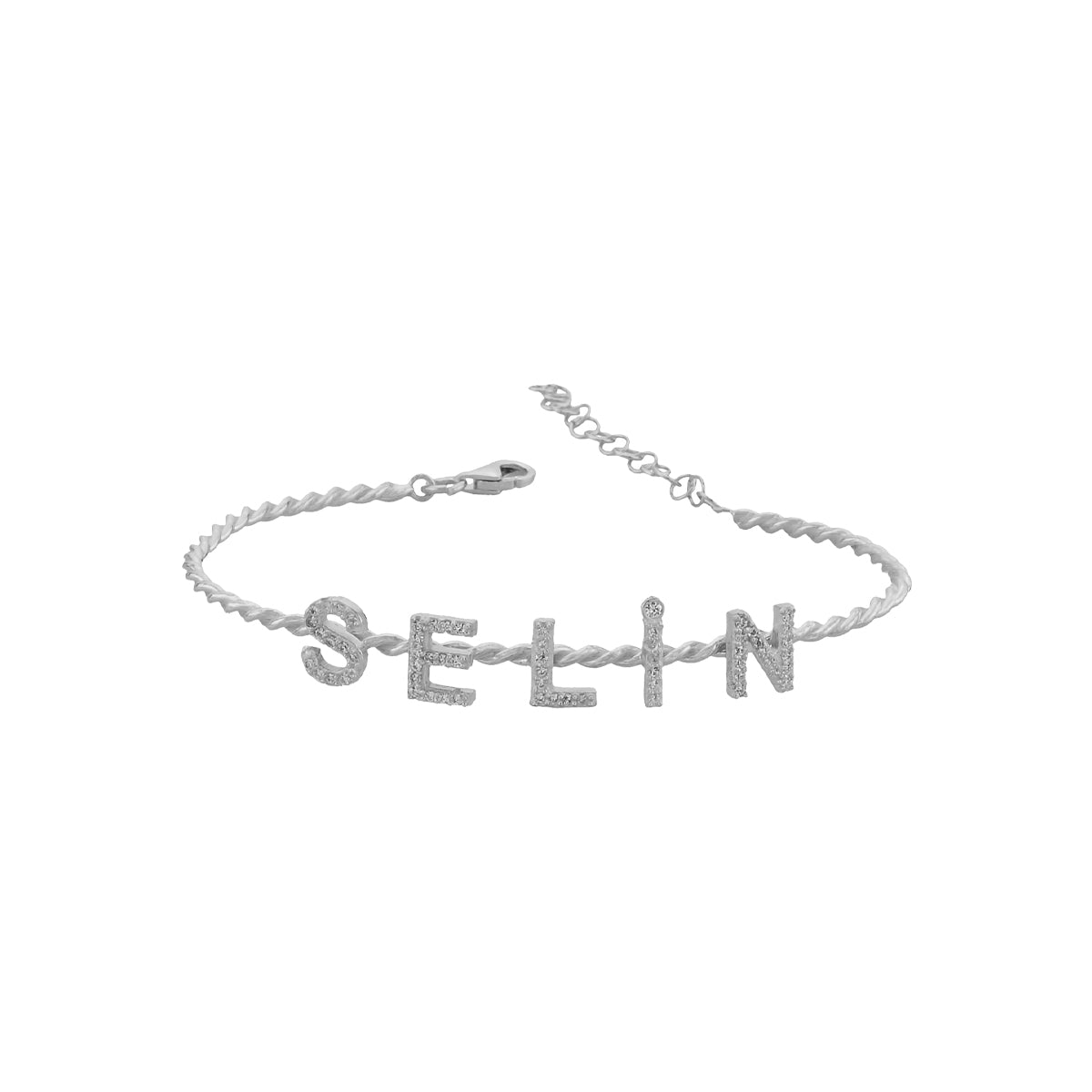 Kardelen Burma Armband mit Zirkonia Buchstaben - 925 SILBER Top Angebot