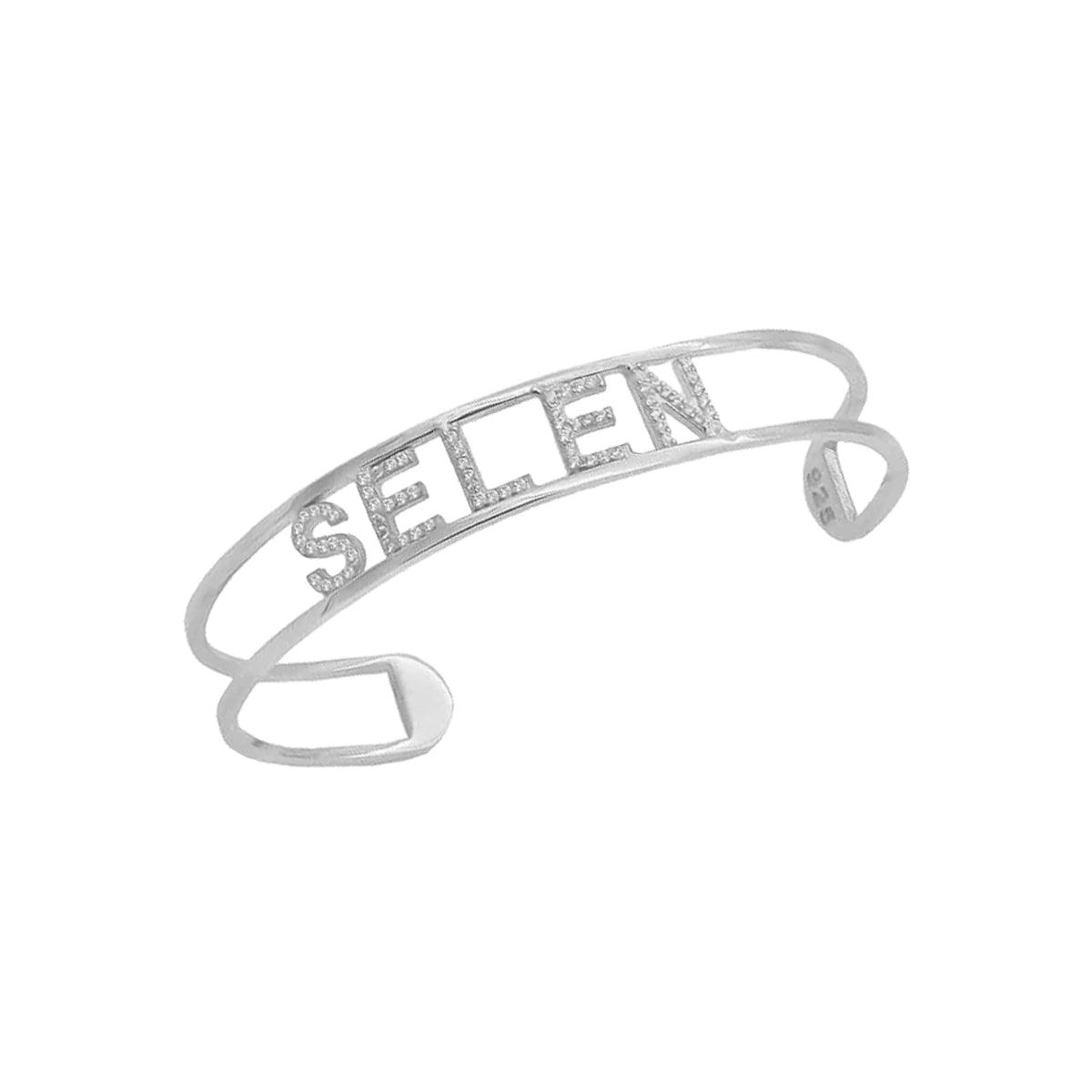 Kardelen Gliederung Design Bangle Zirkonia - 925 SILBER Große Rabatte