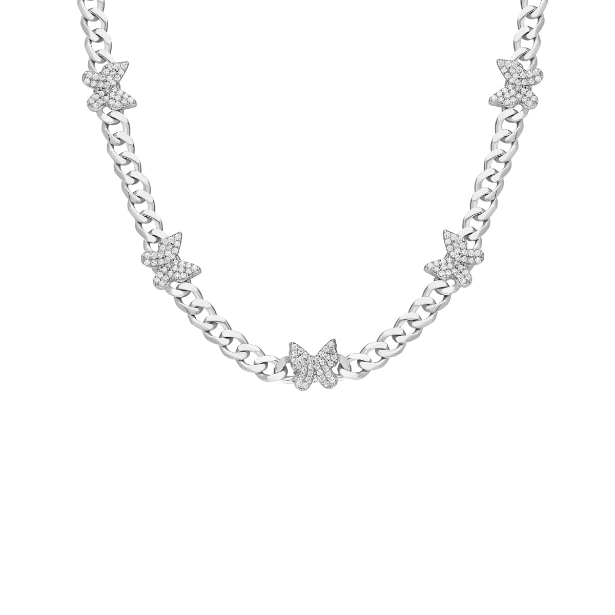 Kardelen Gourmet Butterfly Zirkonia Stein Halskette - 925 SILBER Tägliche Deals