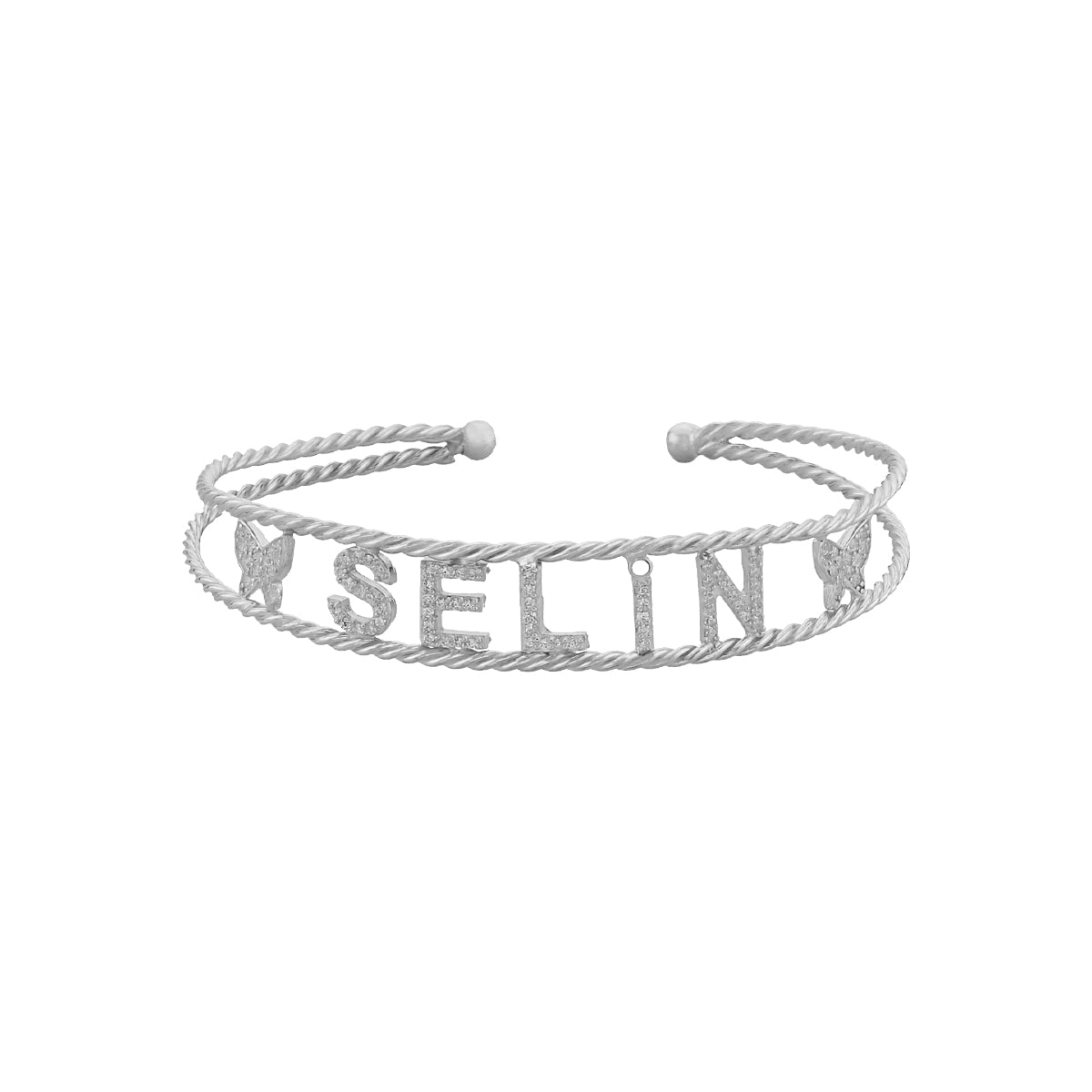 Kardelen Naome Armband mit Wunschname - 925 SILBER VIP-Rabatte