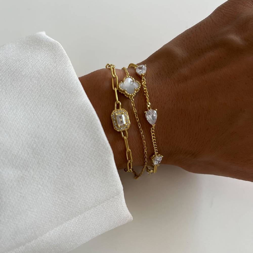 Kardelen Baguette Armkette - 925 SILBER Outlet