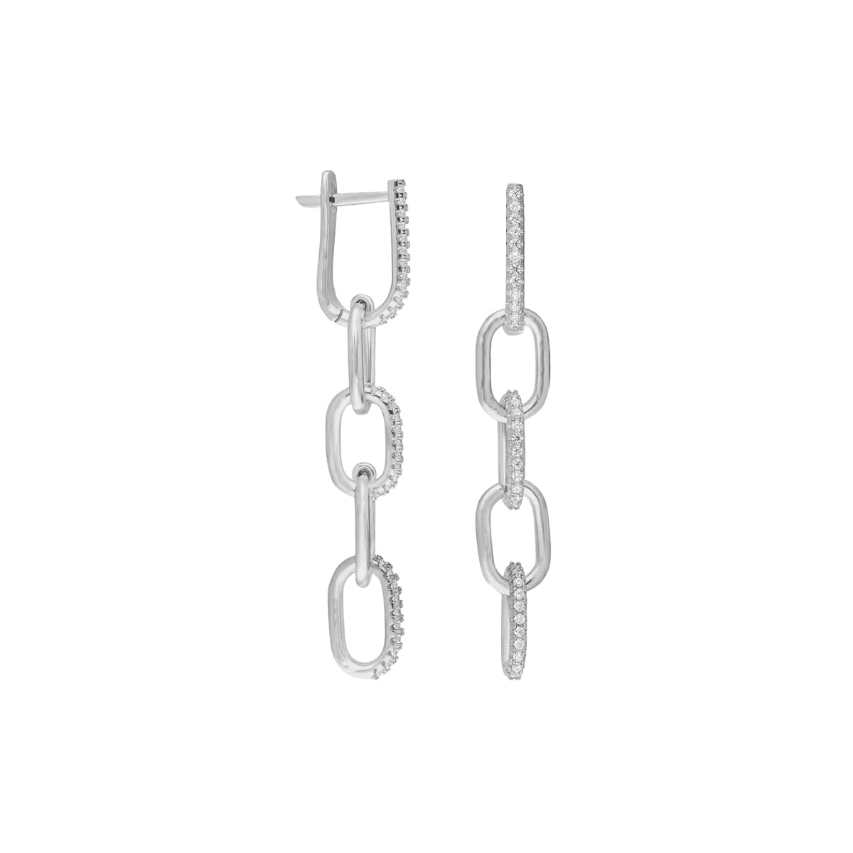 Kardelen Rounded Zirkonia Anker Ohrring - 925 SILBER Günstiger Verkauf