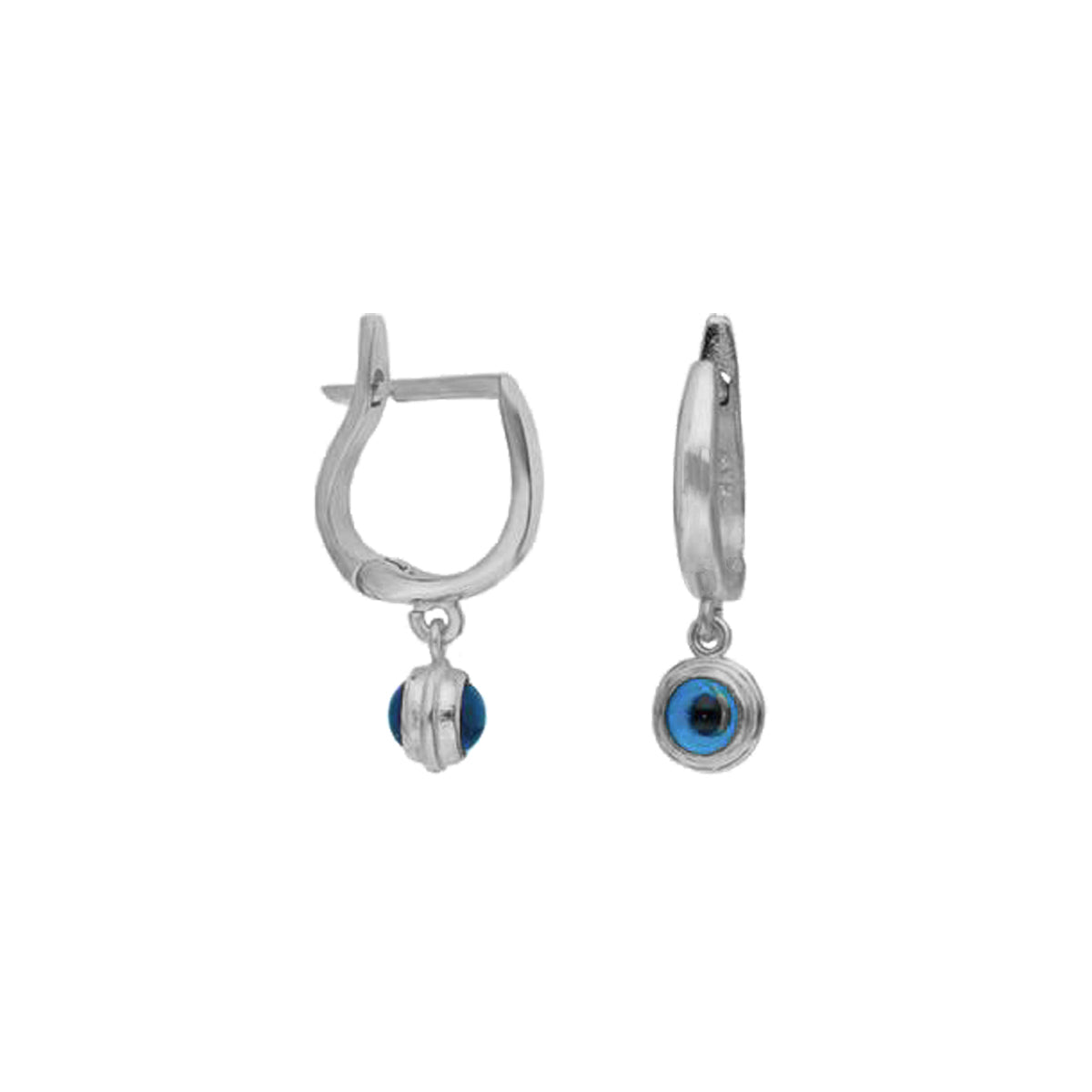 Kardelen Nazar Oval Ohrring - 925 SILBER Fabrikpreis
