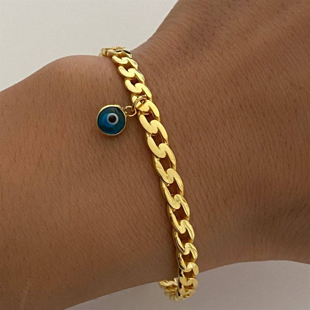 Kardelen Armreifen mit Nazar - 925 SILBER Flash Sale