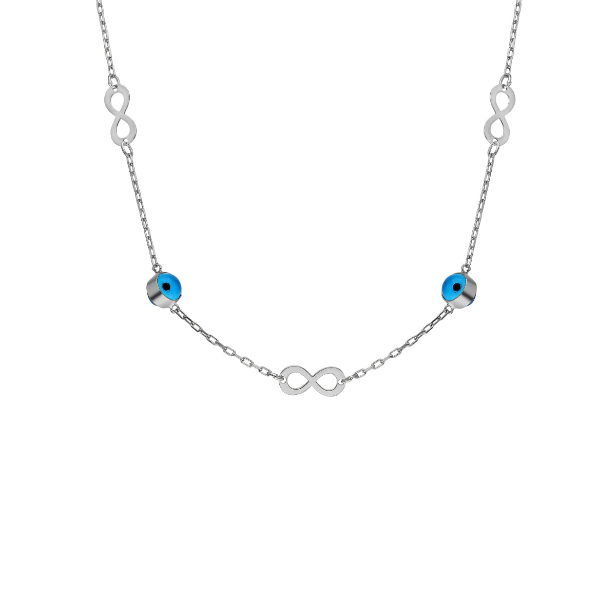 Kardelen Infinity Nazar Halskette II - 925 SILBER Valentinstagsangebot