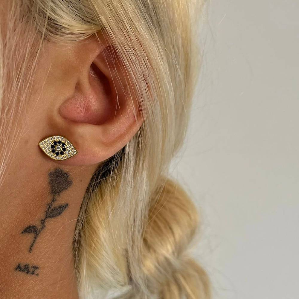 Kardelen Diamond Nazar Ohrring - 925 SILBER Neuheiten