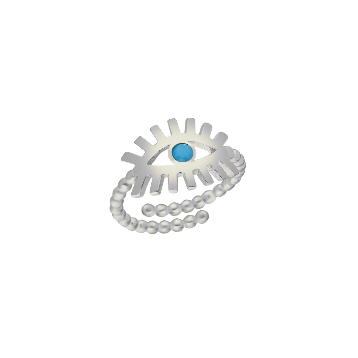 Kardelen Eye Ring - 925 SILBER Räumungsverkauf