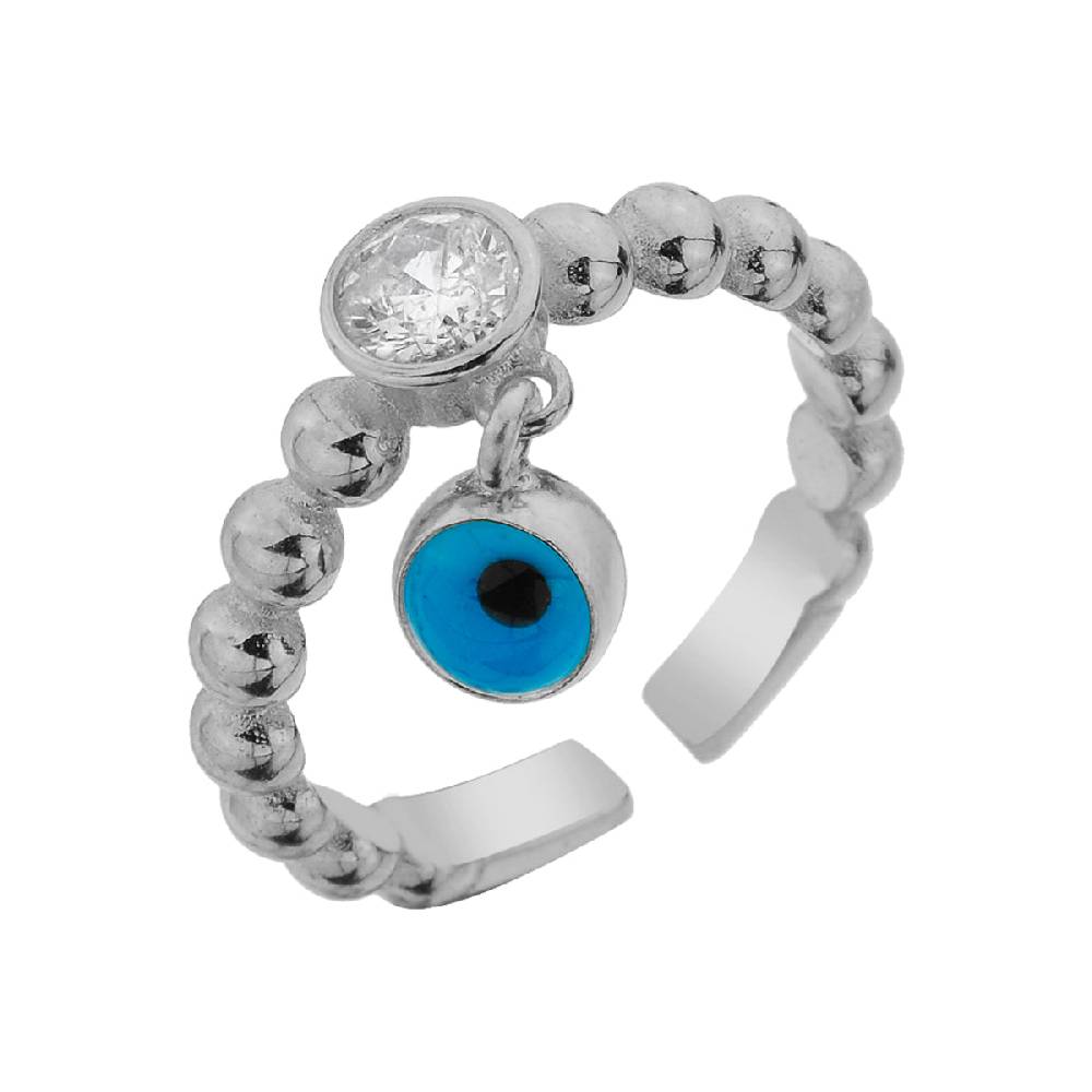 Kardelen Nazar Stone Ring - 925 SILBER Riesige Ersparnisse
