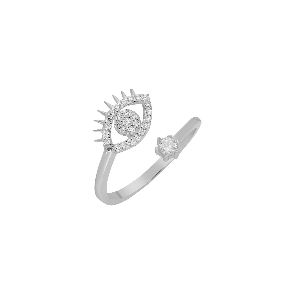 Kardelen Zirconia Eye Ring - 925 SILBER Begrenzte Freigabe