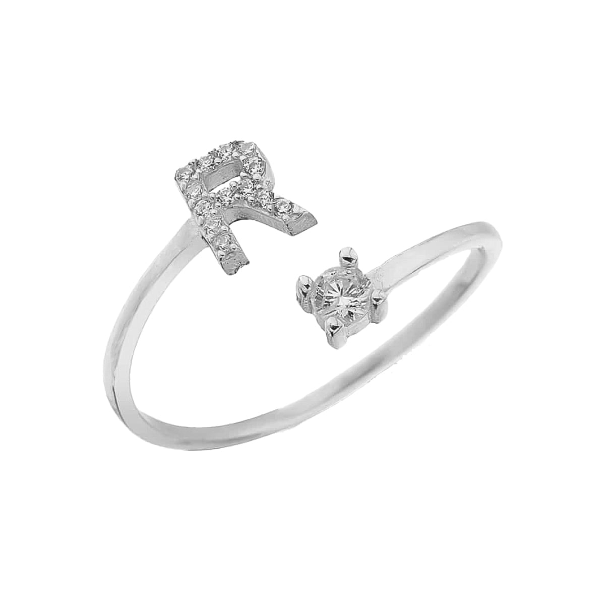 Kardelen Letter Diamond Ring - 925 SILBER Angebote