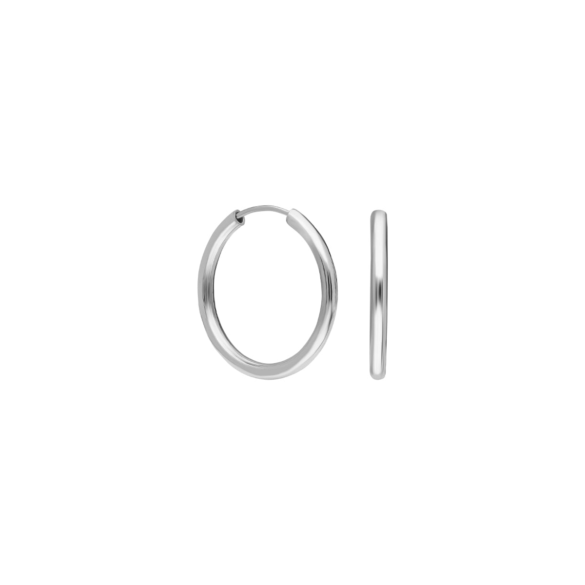 Kardelen 10mm Plain Hoop Earrings Fabrikverkauf
