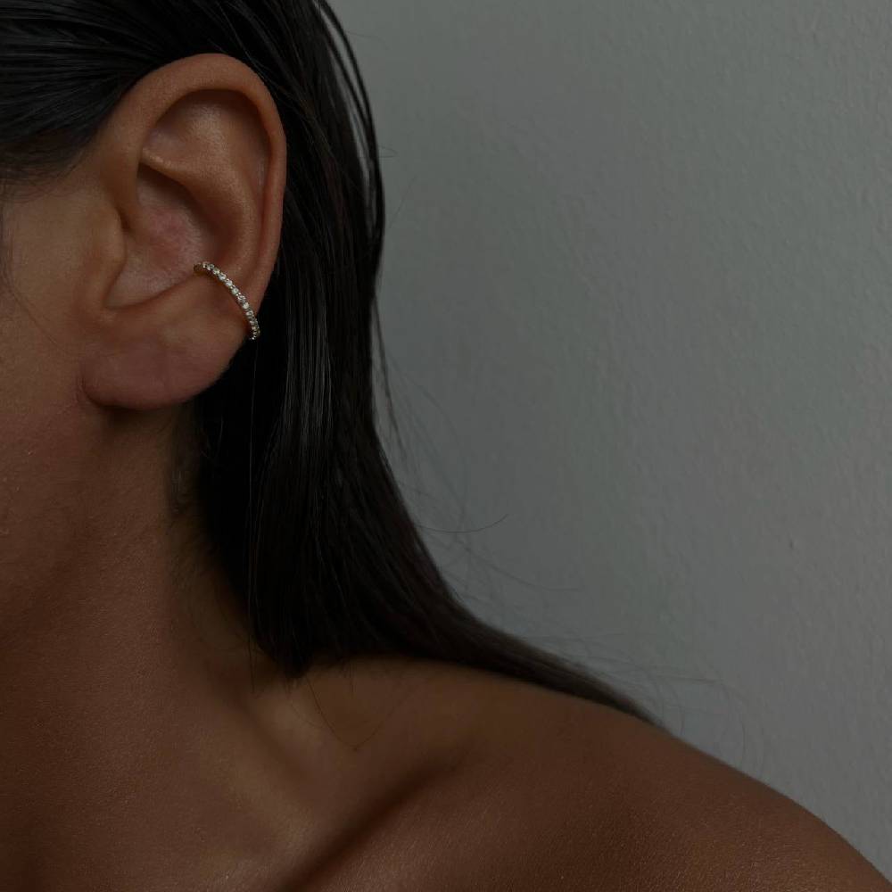 Kardelen Liya Ear Cuff - 925 SILBER Blitzverkäufe