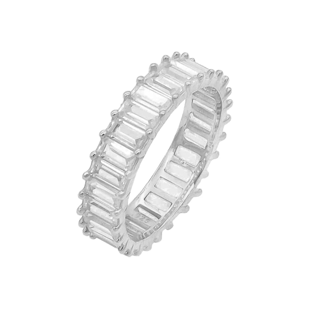Kardelen Baguette Stones Ring - 925 SILBER Kostenloser Versand