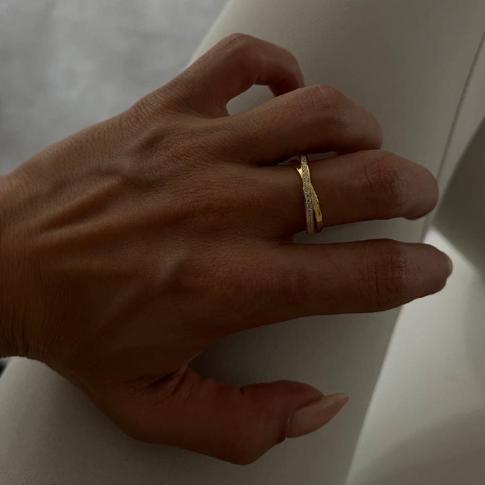 Kardelen Circle Zirkonia Ring - 925 SILBER Günstig kaufen